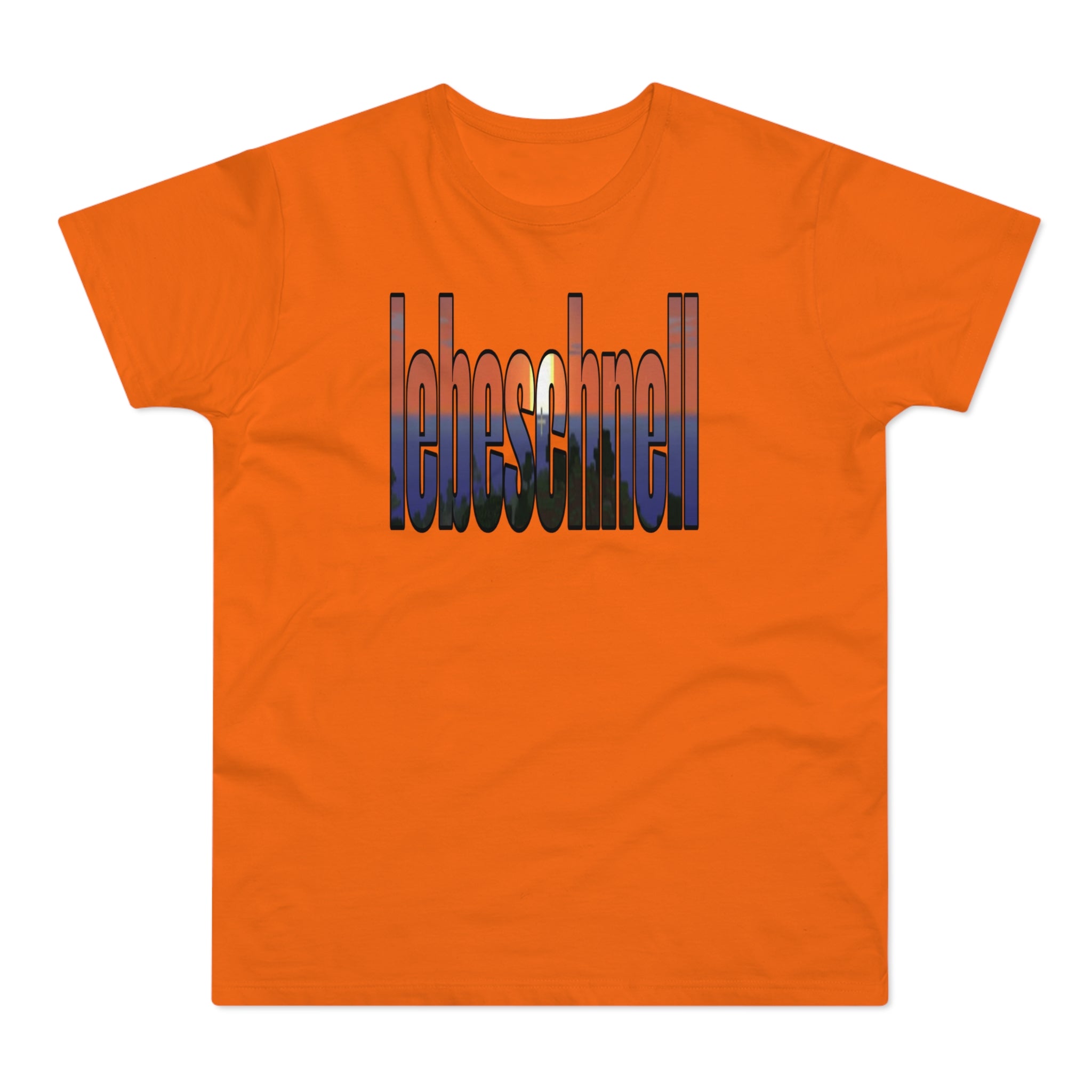 lebeschnell T-Shirt (Minecraft Sonnenuntergang Print)
